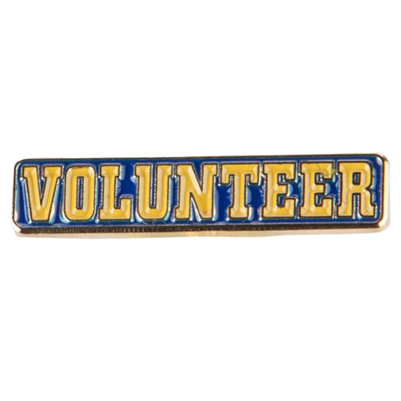 Volunteer Lapel Pin Navy One Size