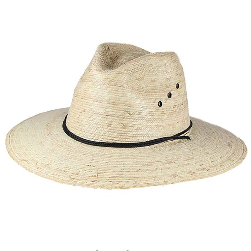 Woven Palm Leaf Gardening Hat with Chin Cord- Jeanne Simmons Hats Natural Palm Large (59 cm)