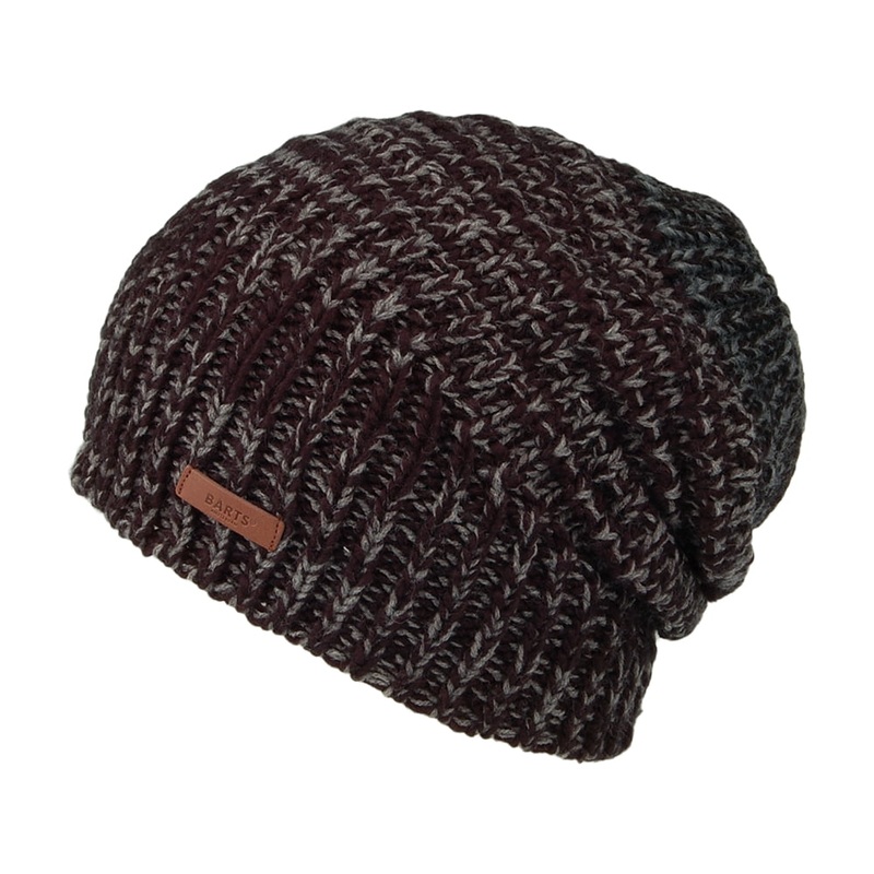 Barts Hats Evron Slouchy Beanie Hat – Black-Multi 1-Size