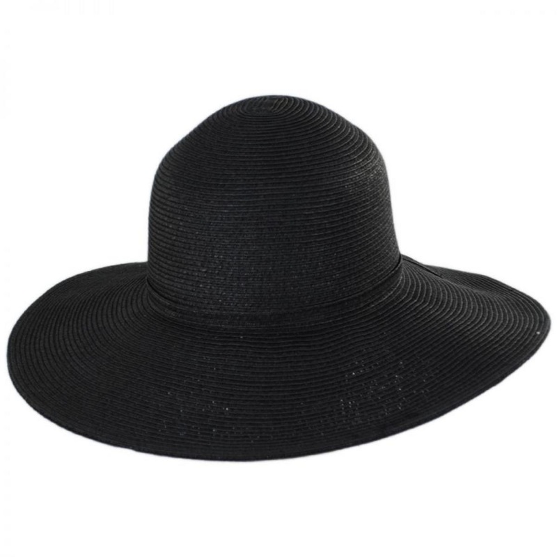 Brighton Toyo Straw Sun Hat BLACK ONE SIZE FITS MOST