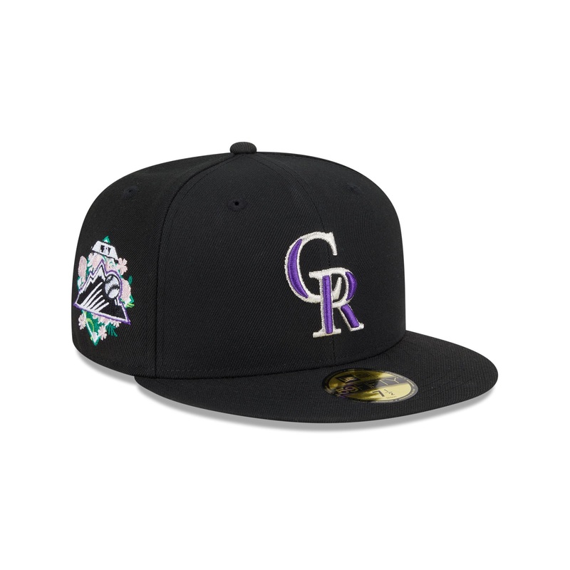 Colorado Rockies Floral Undervisor 59FIFTY Fitted Hat 7