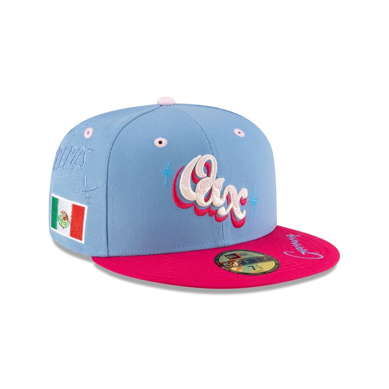 Guerreros de Oaxaca LMB 100th Anniversary Alt Blue 59FIFTY Fitted Hat 7