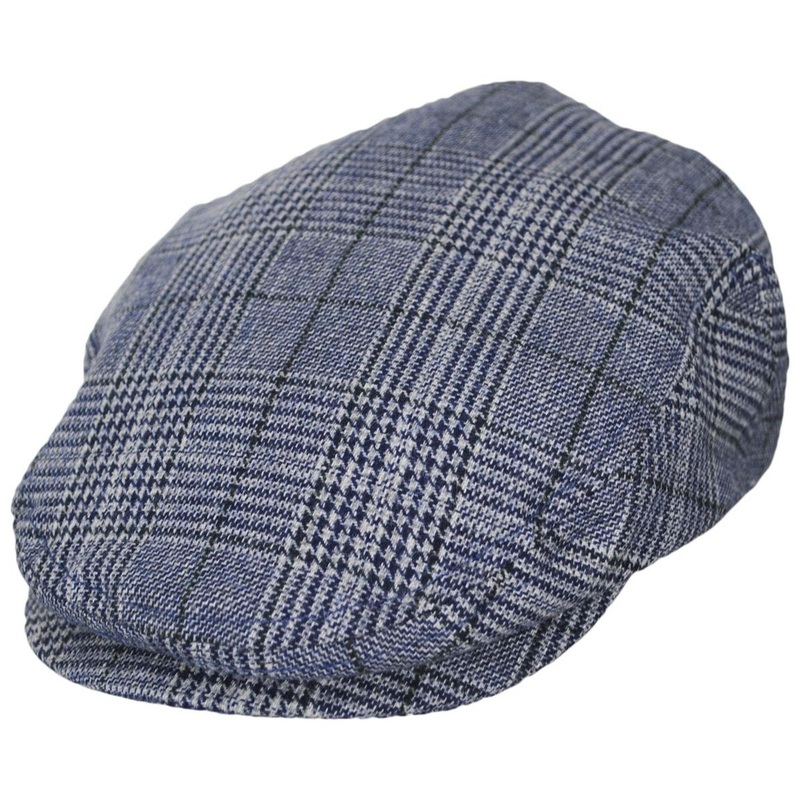 Hooligan Lightweight Glen Plaid Ivy Cap BLUE/OFF WHITE HOUNDSTOOTH S