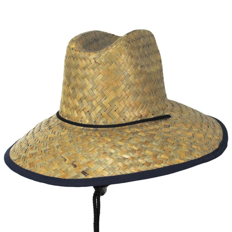 Kenny Solid Straw Lifeguard Hat NAVY ONE SIZE FITS MOST