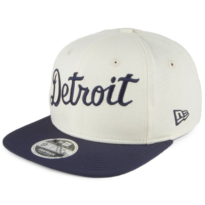 New Era 9FIFTY Detroit Tigers Baseball Cap – The Lounge – Cream-Navy Small/Medium