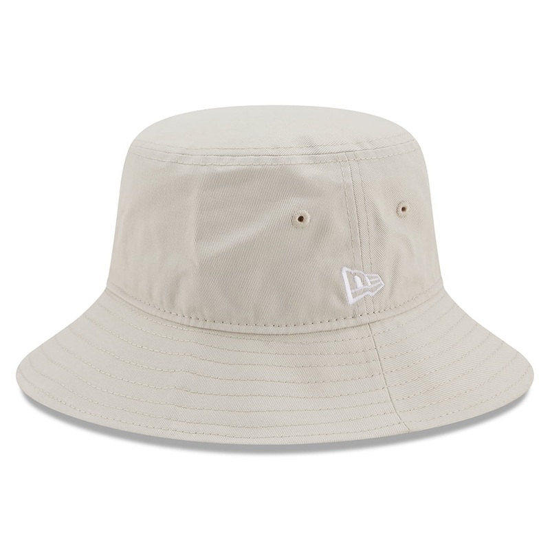 New Era Cotton Tapered Bucket Hat – NE Essential – Stone S