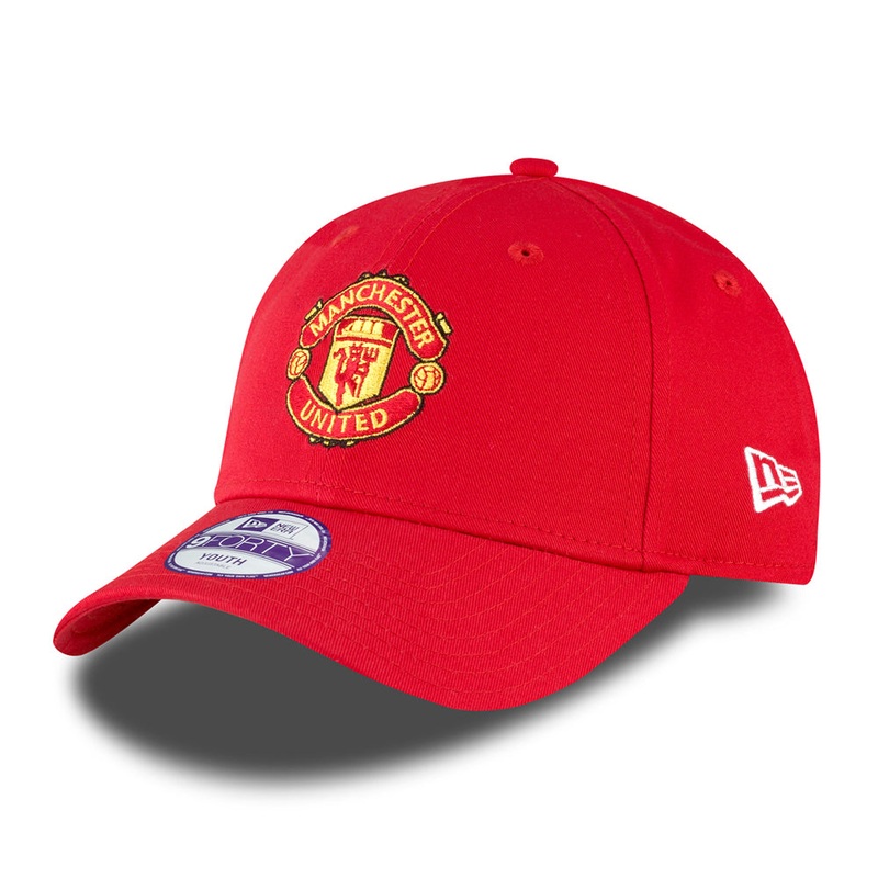 New Era Kids 9FORTY Manchester United FC Baseball Cap – Core – Scarlet CHILD ADJ.