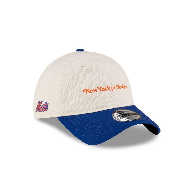 New York or Nowhere x New York Mets Chrome White Wordmark 9TWENTY Adjustable Hat One Size