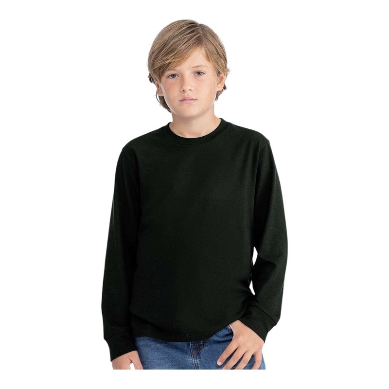 Next Level 3311 Youth Cotton Long Sleeve T-Shirt White XS