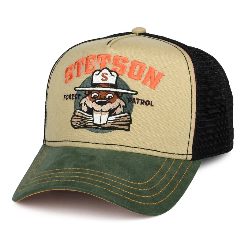 Stetson Hats Forest Patrol Trucker Cap – Olive Adjustable