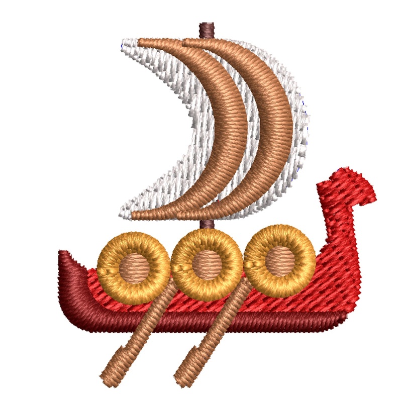 Viking Longship Illustration Viking Longship Illustration One Size