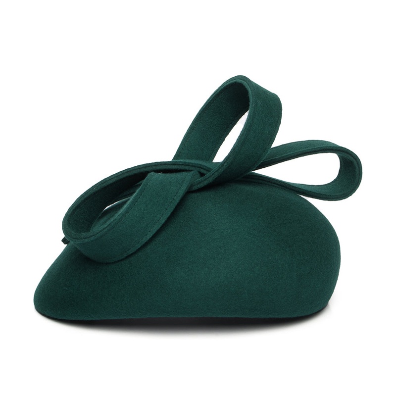 Whiteley Jenny Wool Pillbox Hat – Forest 1-Size