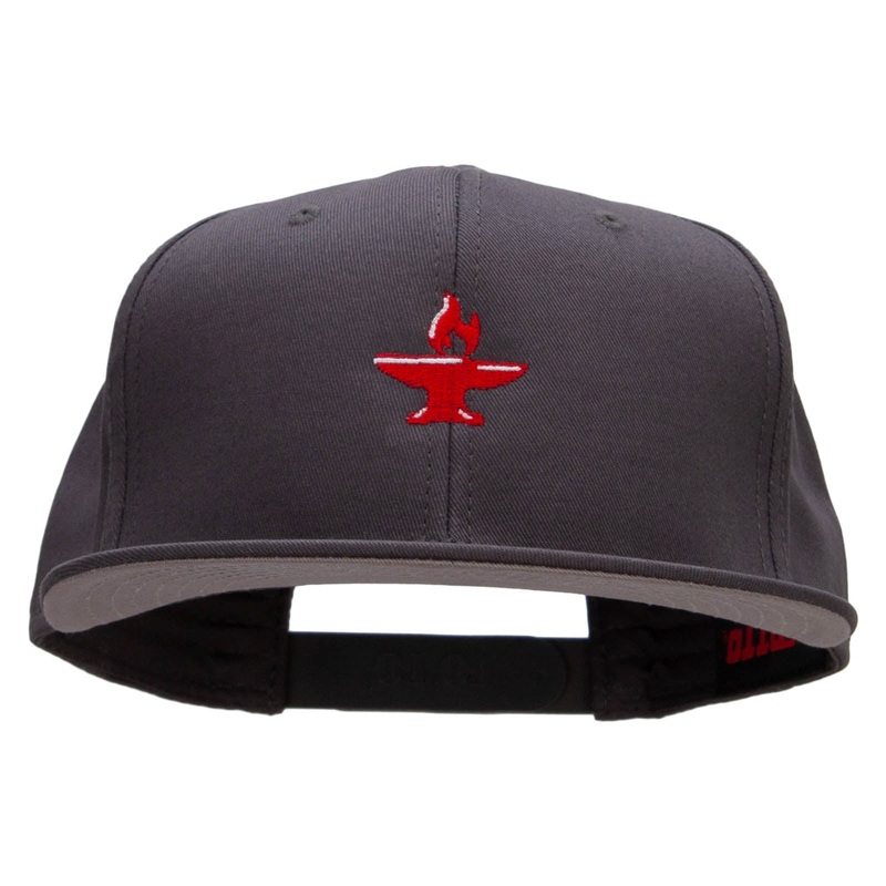 BlackSmith Embroidered Prostyle Snapback Charcoal One Size