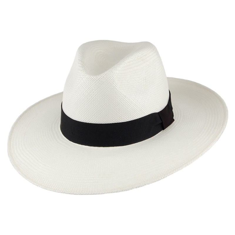 City Sport The Author Wide Brim Panama Fedora Hat – Bleach S