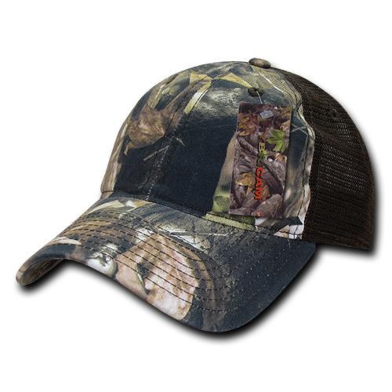Decky 227 6 Panel Low Profile Relaxed HybriCam Trucker Hat – CASE Pricing Greybark/Brown