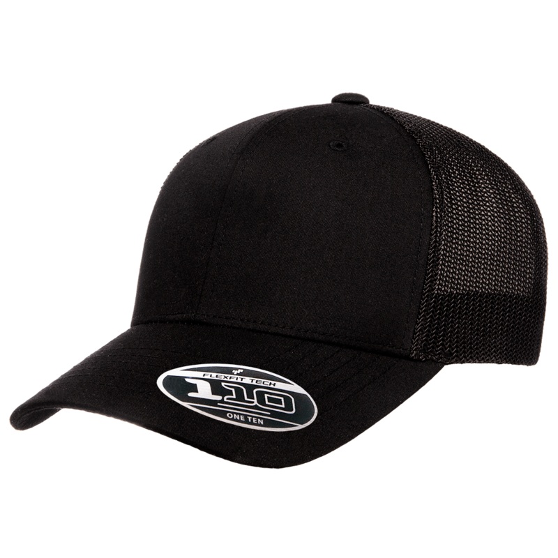 Flexfit 110R Recycled Mesh Cap Flexfit 110 Black