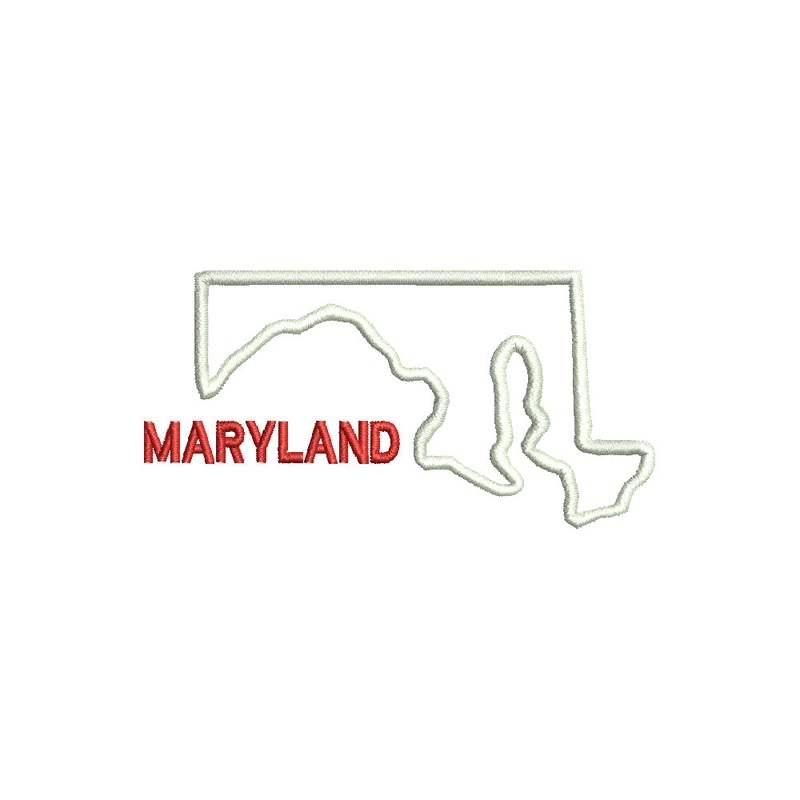Maryland with Map Outline Default Title One Size
