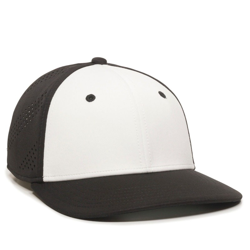 Outdoor Cap AIR25 Pro Mid Crown Hat Perforated Side Panels – White Front Colors White/Maroon/Maroon XS/S