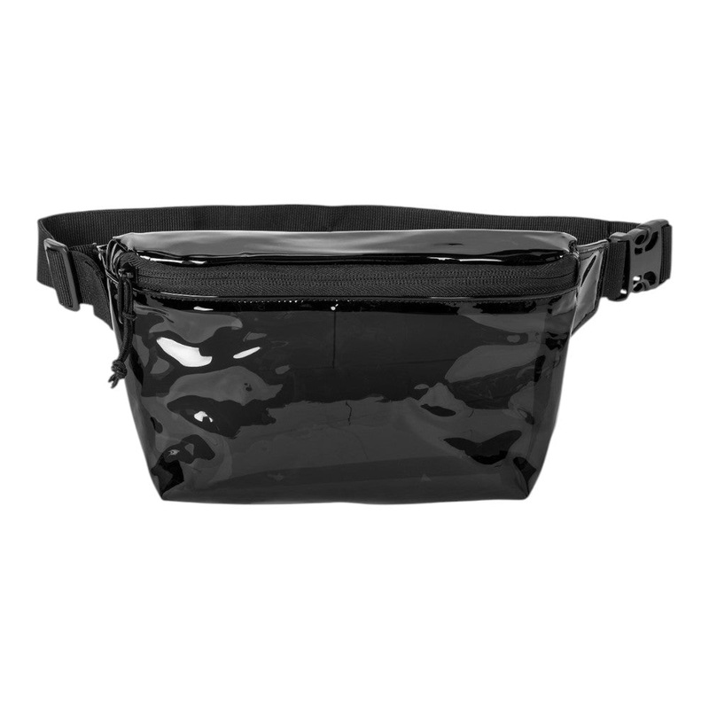 Port Authority BG930 Clear Hip Pack Black Smoke/ Black