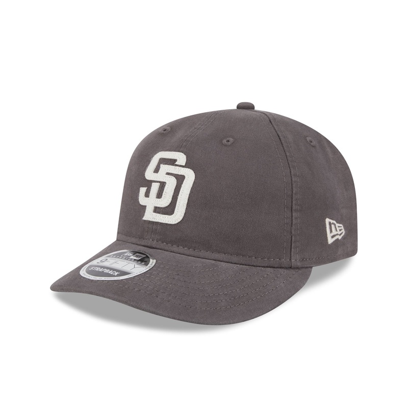 San Diego Padres Canvas Felt Retro Crown 9FIFTY Strapback Hat One Size