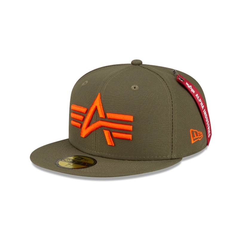 Alpha Industries X New Era Green 59FIFTY Fitted Hat 7