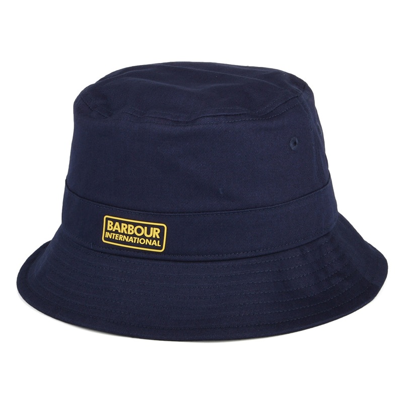 Barbour International Norton Drill Cotton Bucket Hat – Navy Blue S