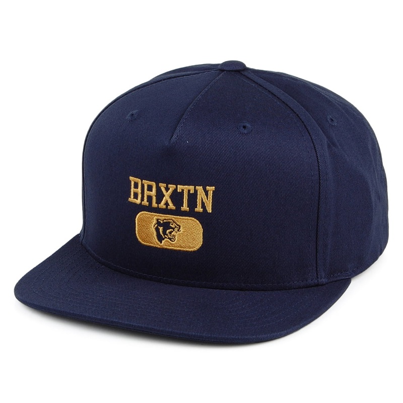 Brixton Hats Forte VI MP Snapback Cap – Navy Blue Adjustable