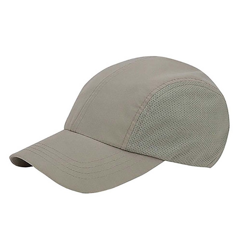 Brushed Microfiber Cap with Mesh Sides – MCI Khaki
