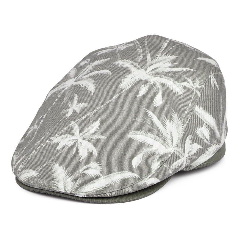 Failsworth Hats Printed Flat Cap – Putty Small/Medium