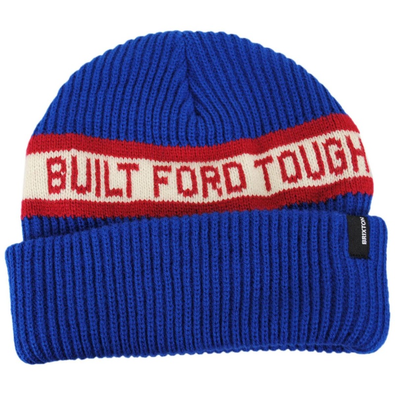Ford Built Tough Acrylic Knit Beanie Hat FORD BLUE ONE SIZE FITS MOST