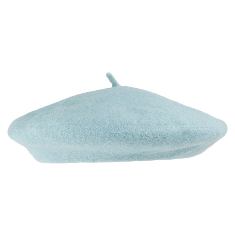 Jaxon & James Wool Beret – Light Blue 1-Size
