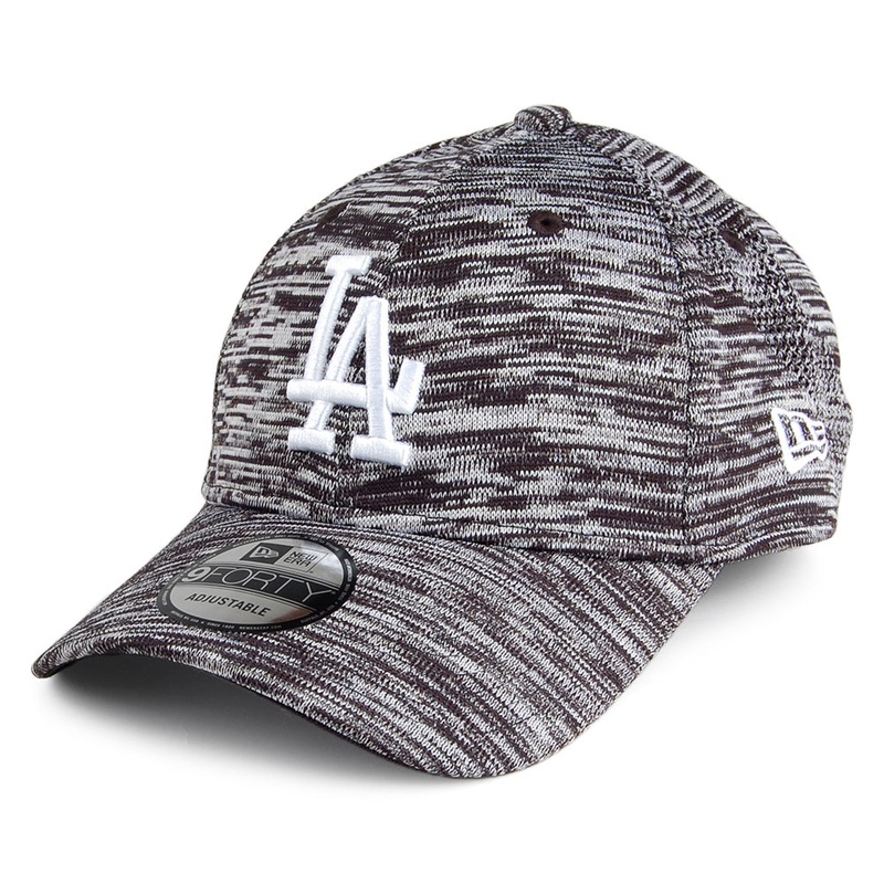 New Era 9FORTY L.A. Dodgers Baseball Cap – Engineered Fit – Black Heather Adjustable