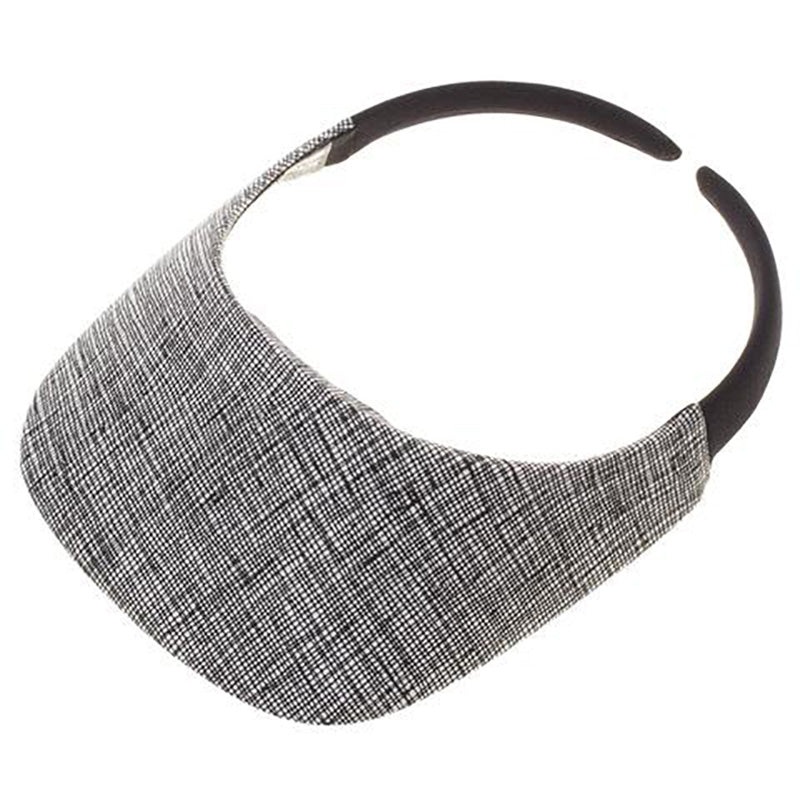 No Headache Original Clip On Sun Visor in Architecture Pattern Fabric Black
