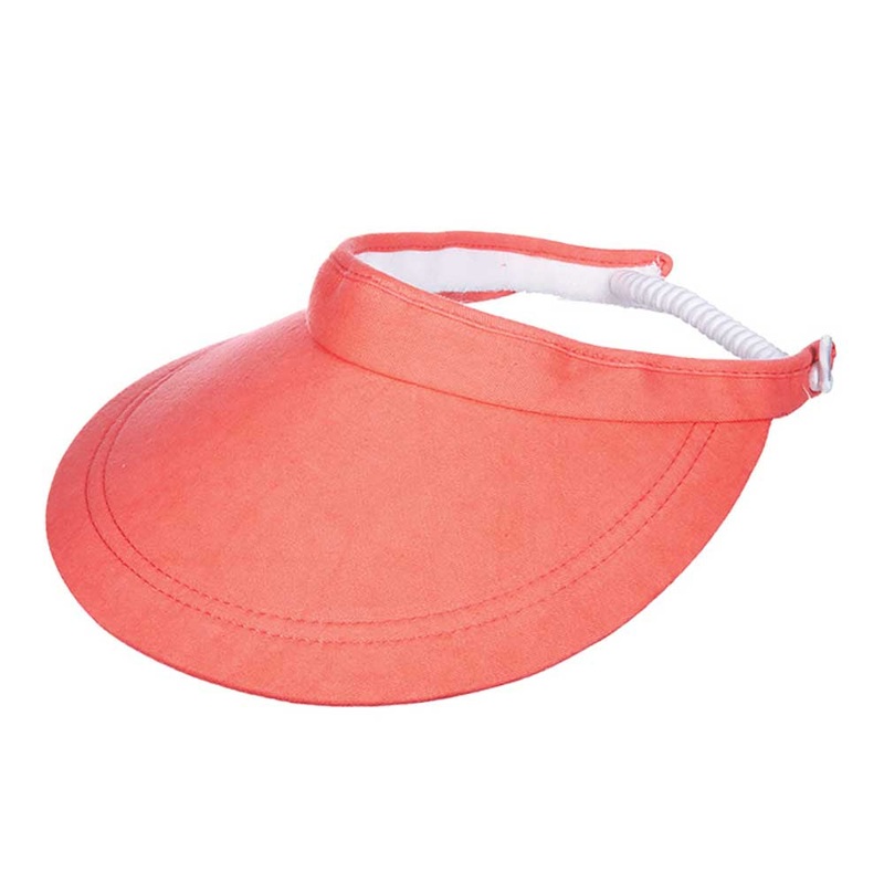 Pro Golf Cotton Sun Visor – Cappelli Hats Salmon