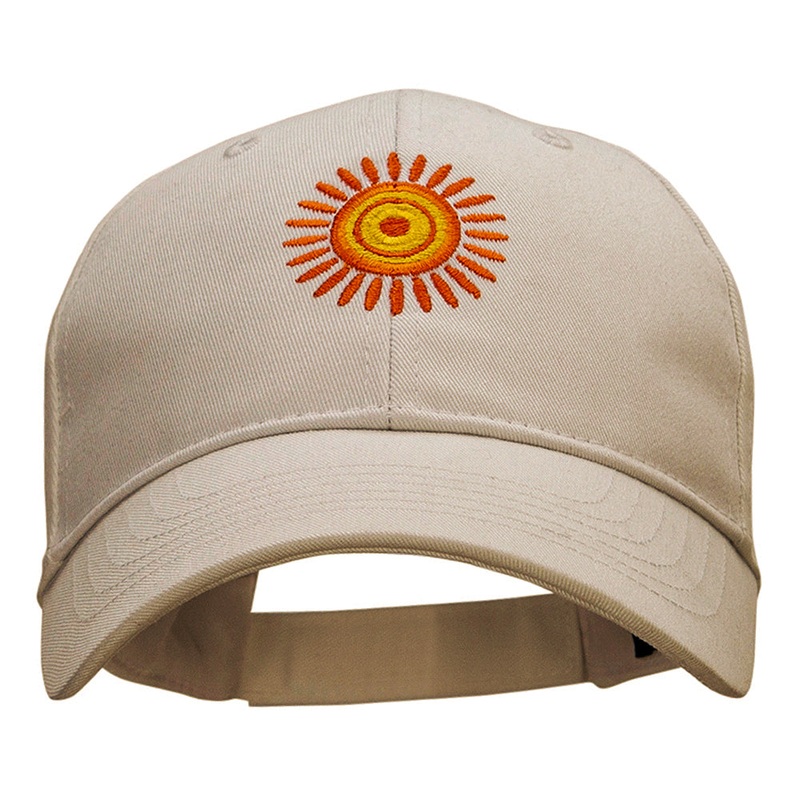 Rayos de Sol Embroidered Low Profile PET Spun Cap Khaki One Size