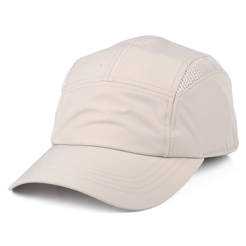 Tilley Hats Airflo Recycled 5 Panel Cap – Light Stone Small/Medium