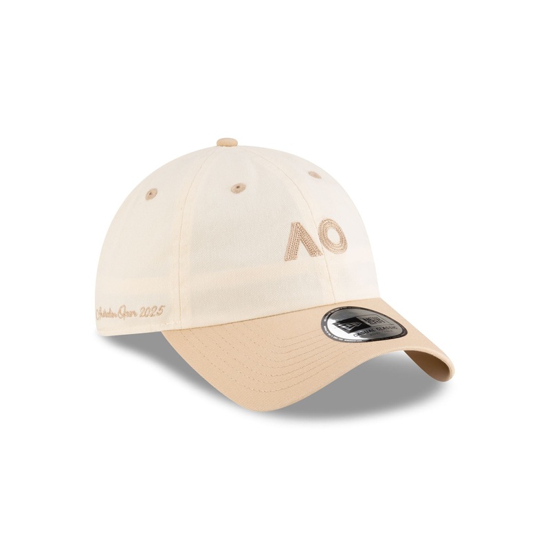2025 Australian Open Cream Oat Casual Classic Adjustable Hat One Size