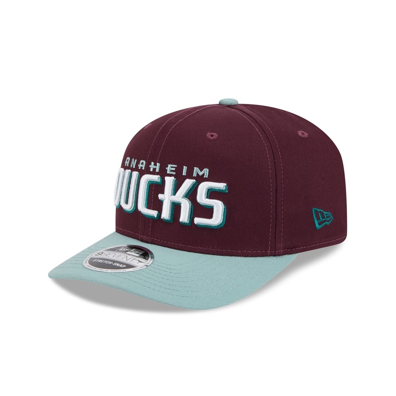Anaheim Ducks Maroon 9SEVENTY Stretch-Snap Hat One Size