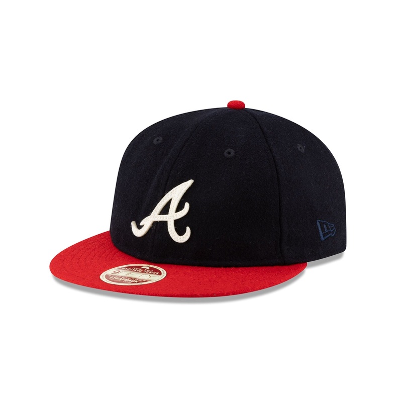 Atlanta Braves Heritage Series Retro Crown 9FIFTY Strapback Hat One Size