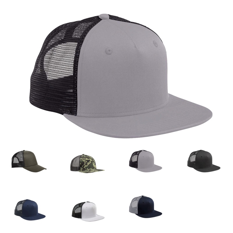 Big Accessories BX025 Surfer Trucker Cap Black/Black