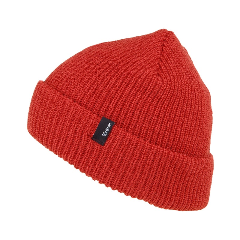 Brixton Hats Classic Heist Beanie Hat – Brick Red 1-Size