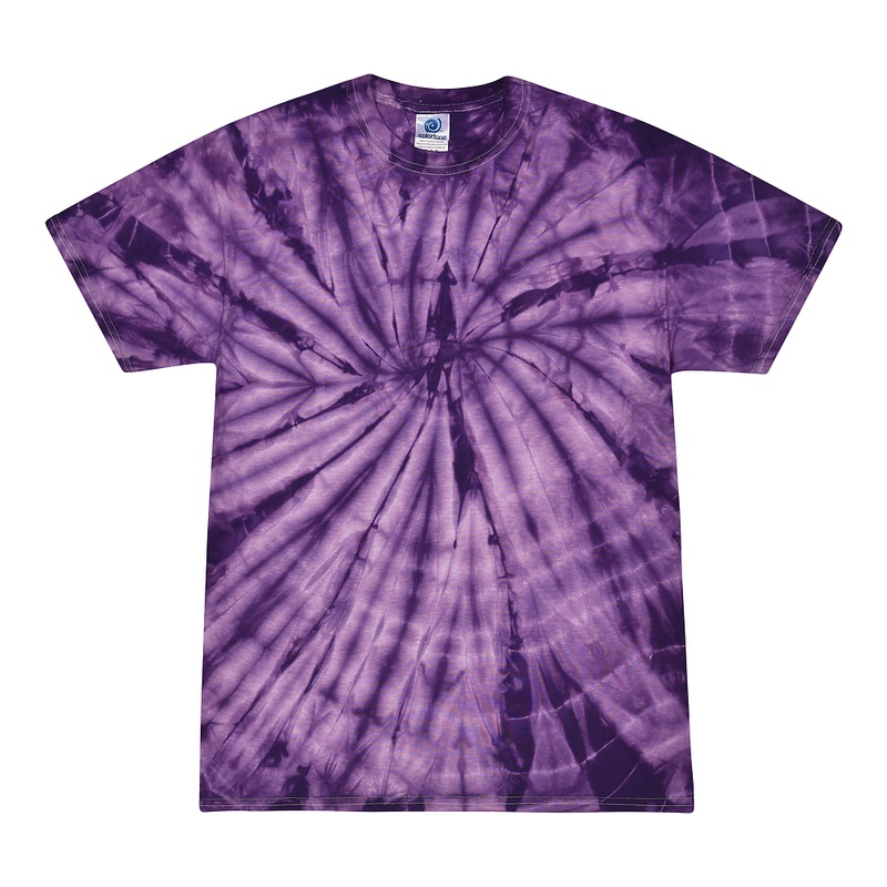 Colortone 1000 Multi-Color Tie-Dyed T-Shirt – Spider Purple Spider Purple S