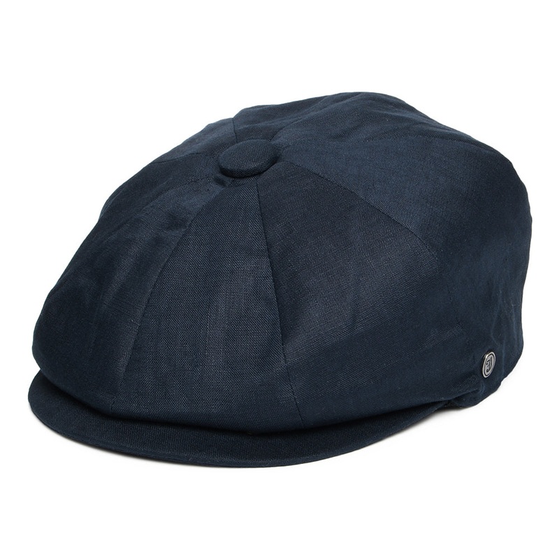 Jaxon & James Linen Newsboy Cap Navy Wholesale Pack Prepack