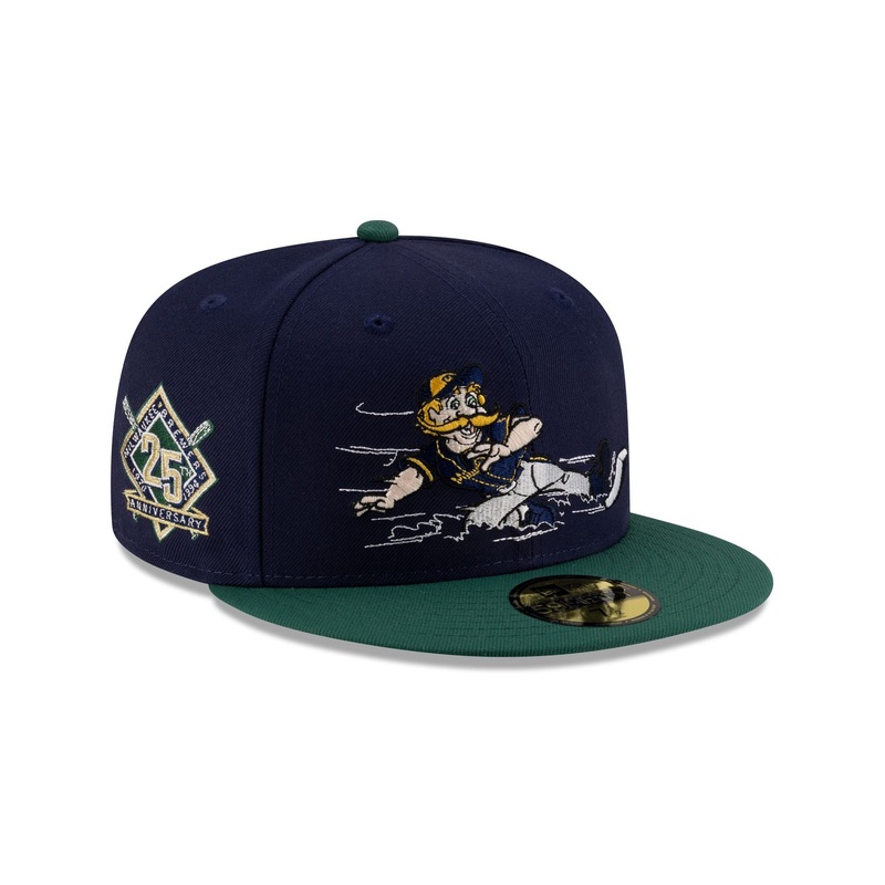 Milwaukee Brewers Mascot Light Navy 59FIFTY Fitted Hat 7
