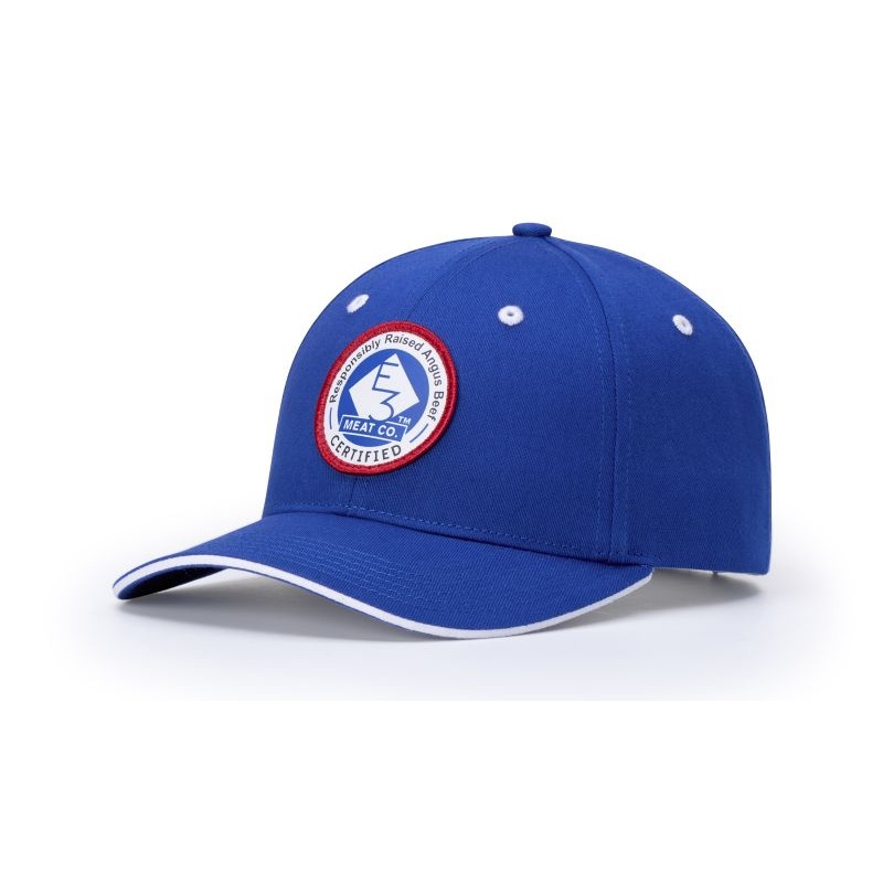 Richardson R78 – Casual Sandwich Visor Cap White/Black