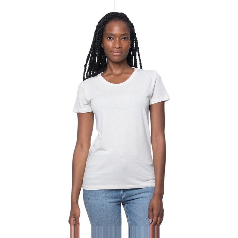 Royal Apparel Women’s Viscose Bamboo & Organic Cotton T-Shirt  Style 73001 Made in USA Canvas XS