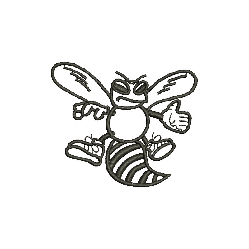 Animal Mascot Bee Outline Default Title One Size