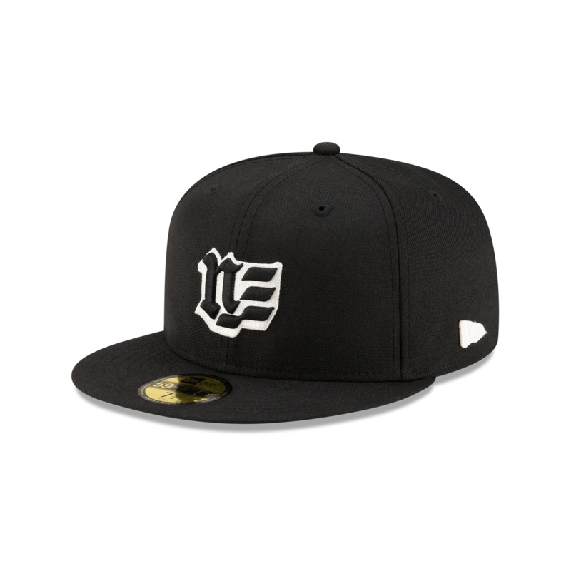 Blackletter Black 59FIFTY Fitted Hat 7