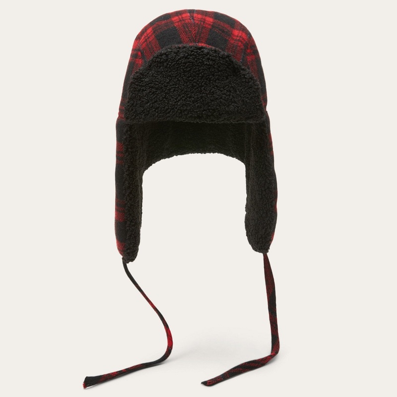 Bomber Cap Shadow Plaid Red/Black Check S