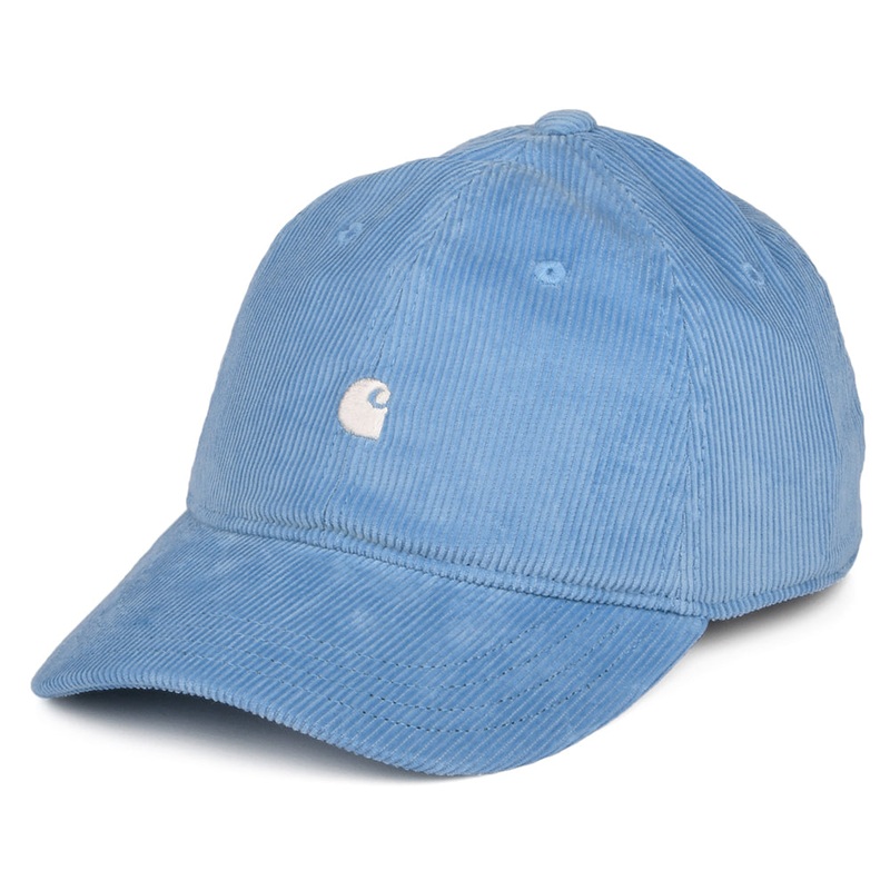Carhartt WIP Hats Harlem Corduroy Baseball Cap – Sky Blue Adjustable